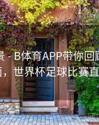 赛事全景 - B体育APP带你回顾世界杯名场面，世界杯足球比赛直播app