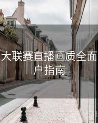 B体育五大联赛直播画质全面升级 - 用户指南