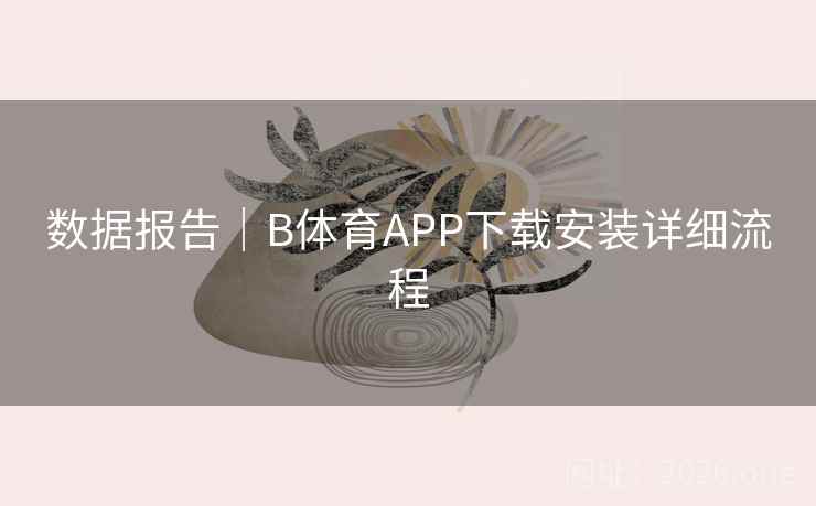 数据报告｜B体育APP下载安装详细流程