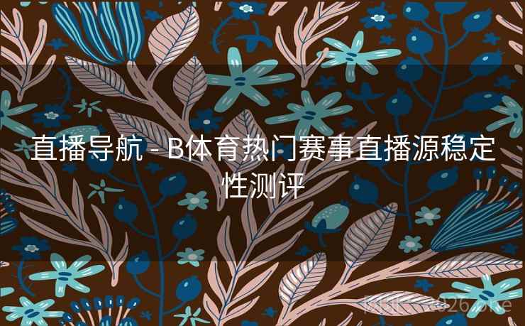 直播导航 - B体育热门赛事直播源稳定性测评