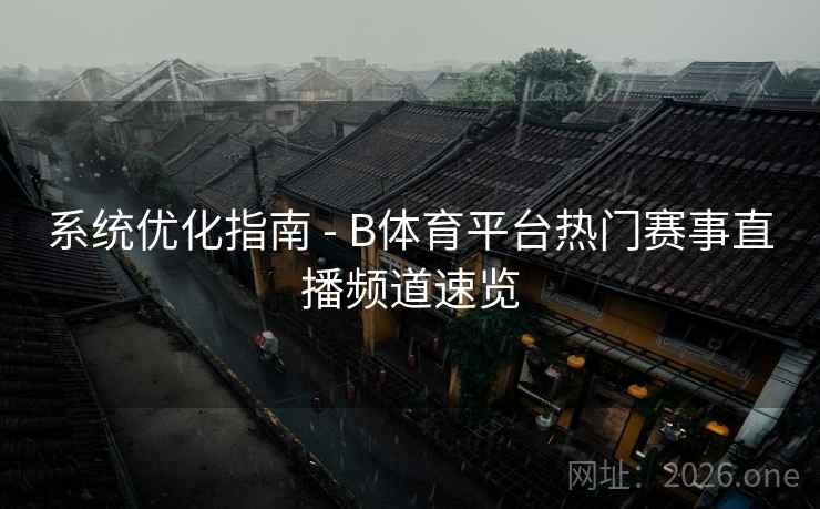 系统优化指南 - B体育平台热门赛事直播频道速览