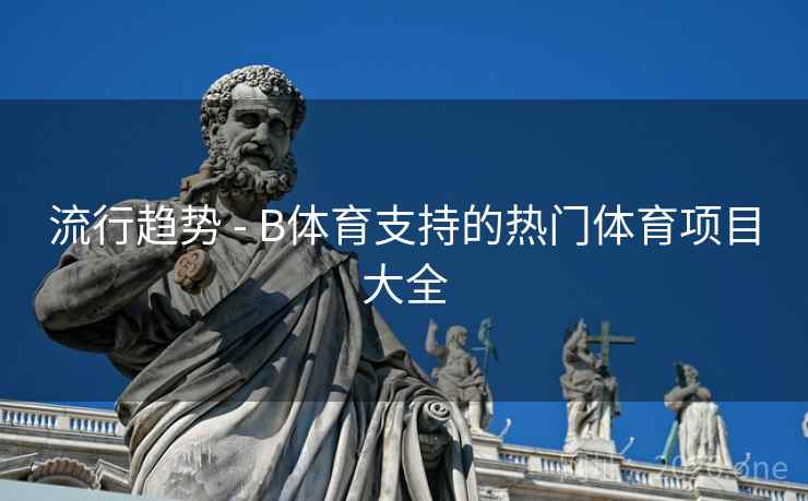 流行趋势 - B体育支持的热门体育项目大全